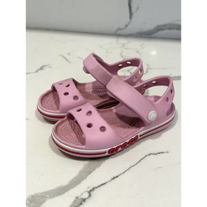girl's crocs sandals size 8 child